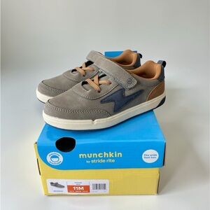 Stride Rite Gray and Tan Kids Sneakers